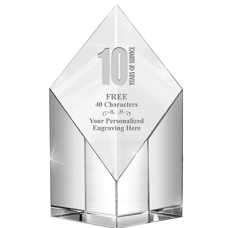 8" DIAMOND PEAK CRYSTAL