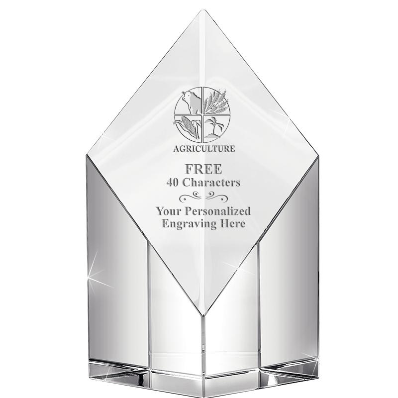 8" DIAMOND PEAK CRYSTAL