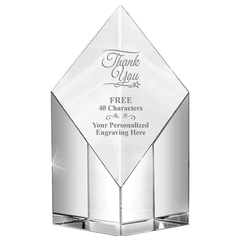 8" DIAMOND PEAK CRYSTAL