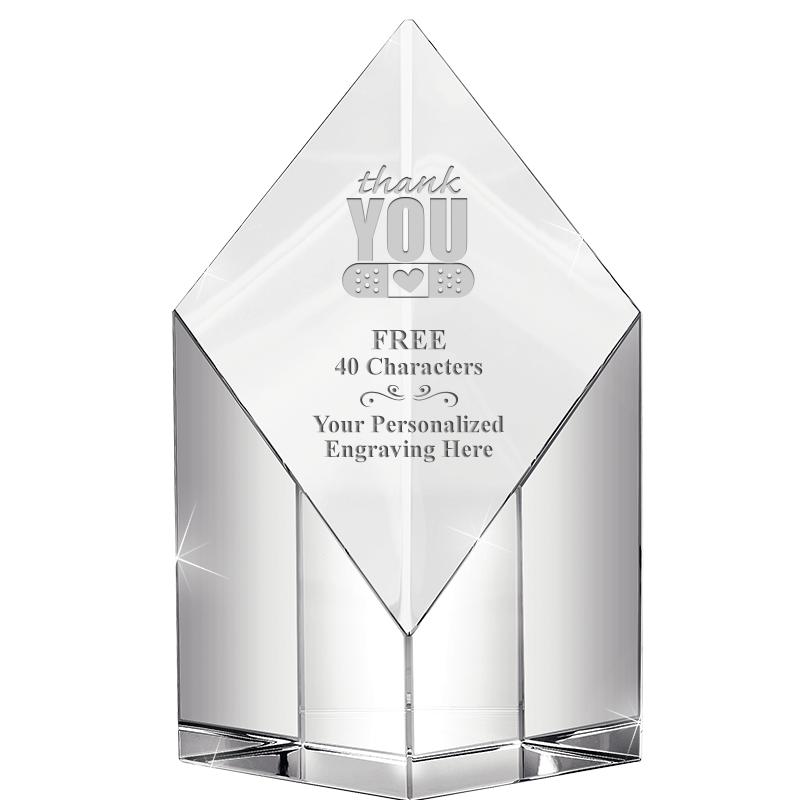 8" DIAMOND PEAK CRYSTAL