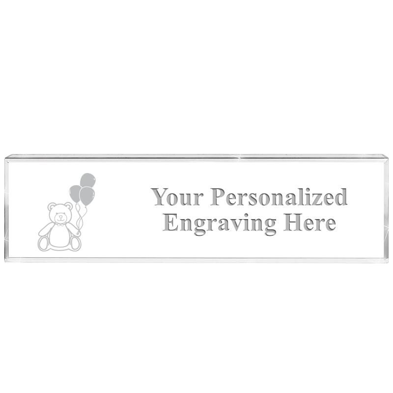 DESK NAMEPLATE CRYSTAL