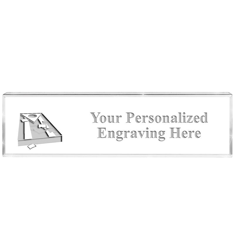 DESK NAMEPLATE CRYSTAL