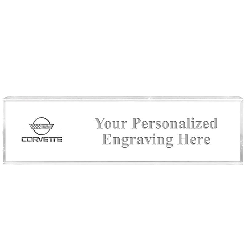 DESK NAMEPLATE CRYSTAL