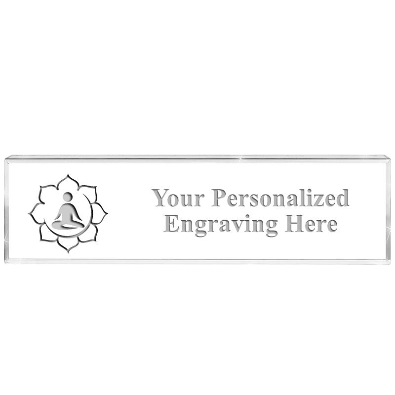 DESK NAMEPLATE CRYSTAL