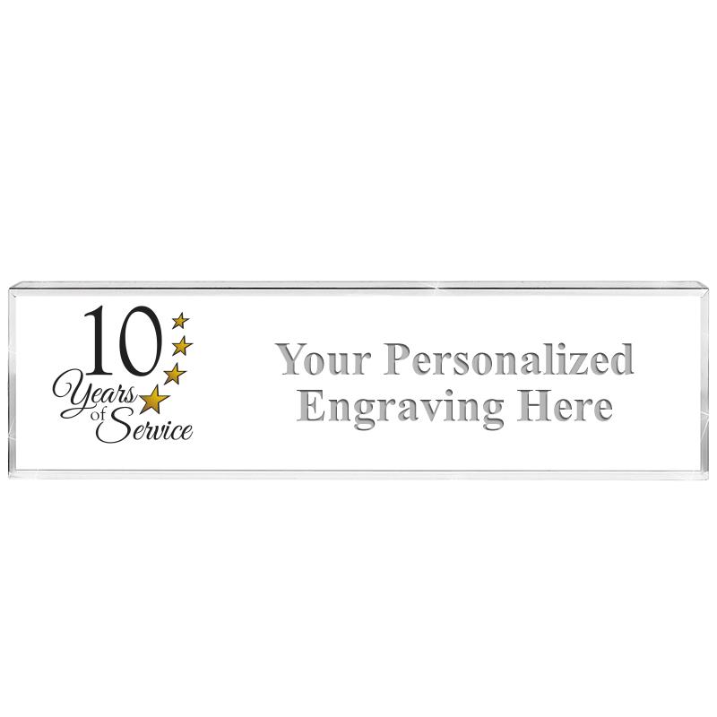 DESK NAMEPLATE CRYSTAL