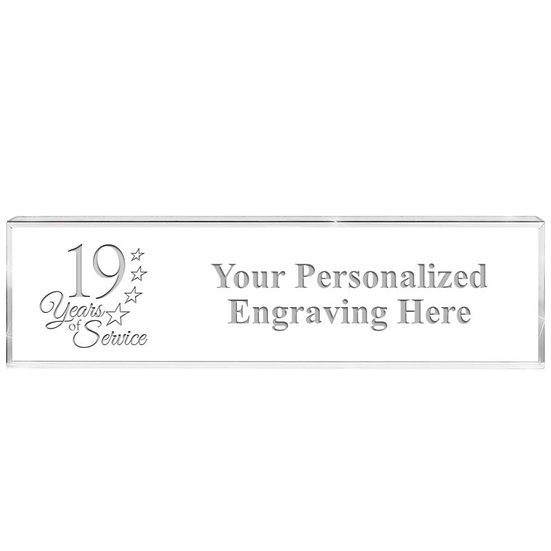 DESK NAMEPLATE CRYSTAL