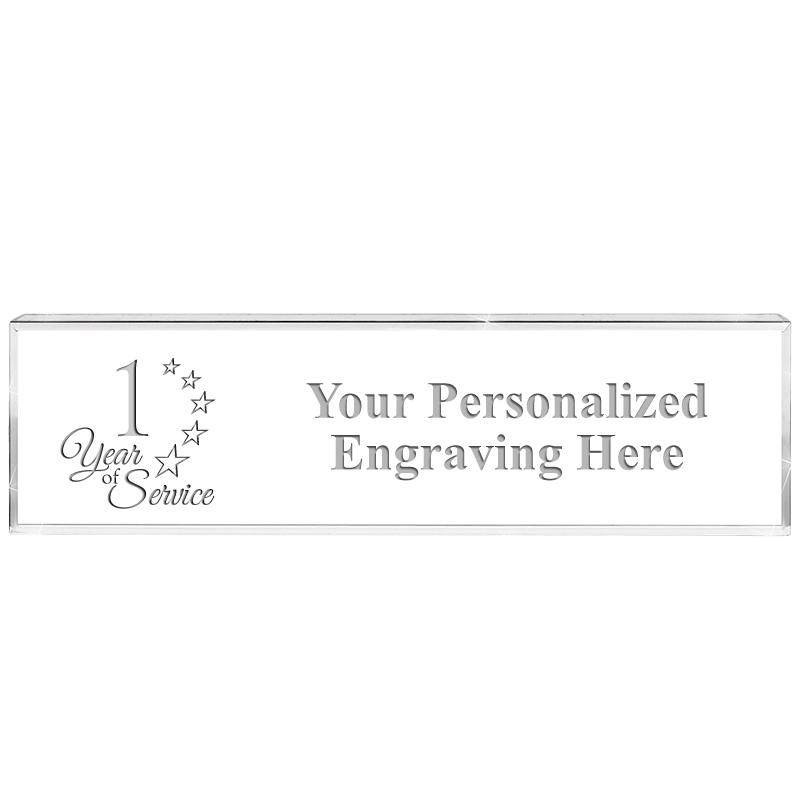 DESK NAMEPLATE CRYSTAL