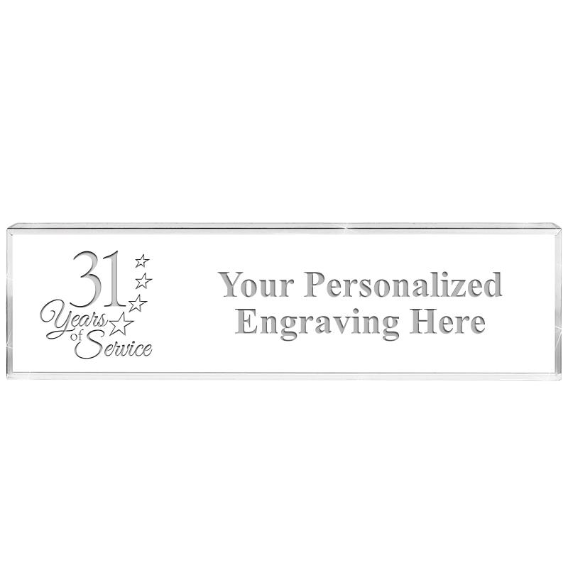 DESK NAMEPLATE CRYSTAL