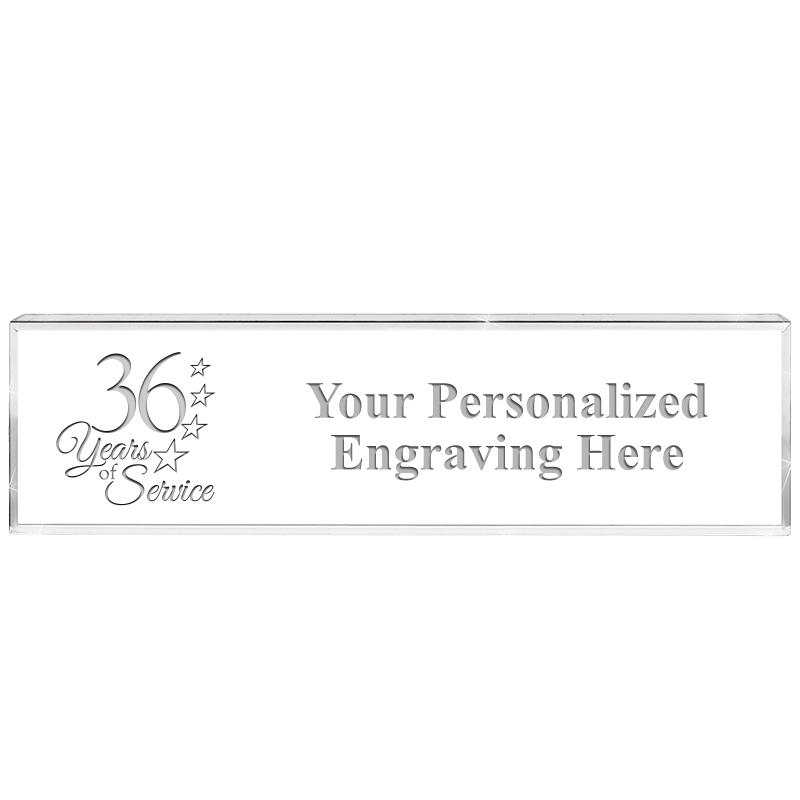 DESK NAMEPLATE CRYSTAL