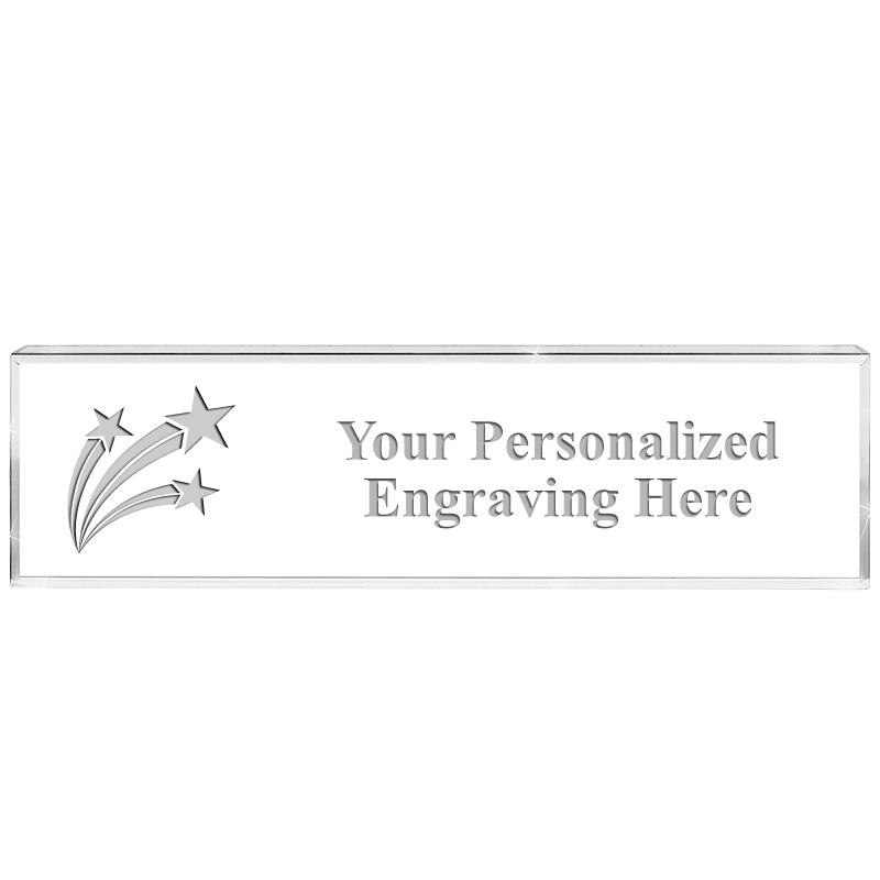 DESK NAMEPLATE CRYSTAL