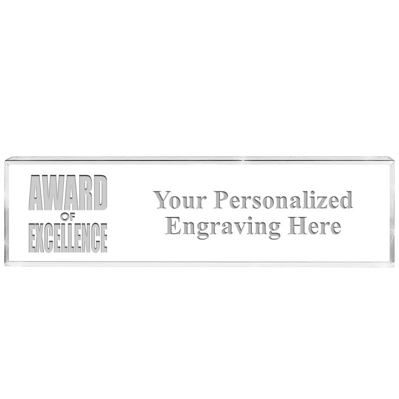 DESK NAMEPLATE CRYSTAL