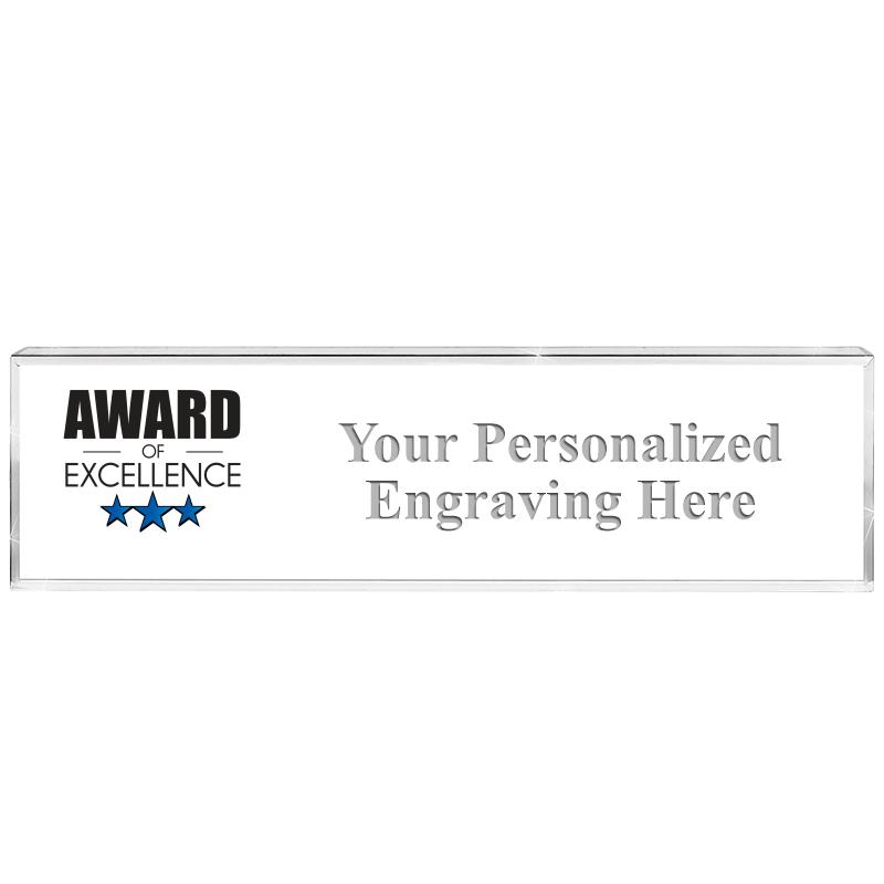 DESK NAMEPLATE CRYSTAL