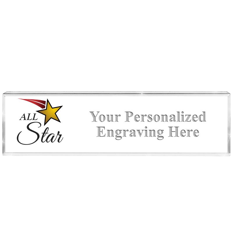 DESK NAMEPLATE CRYSTAL