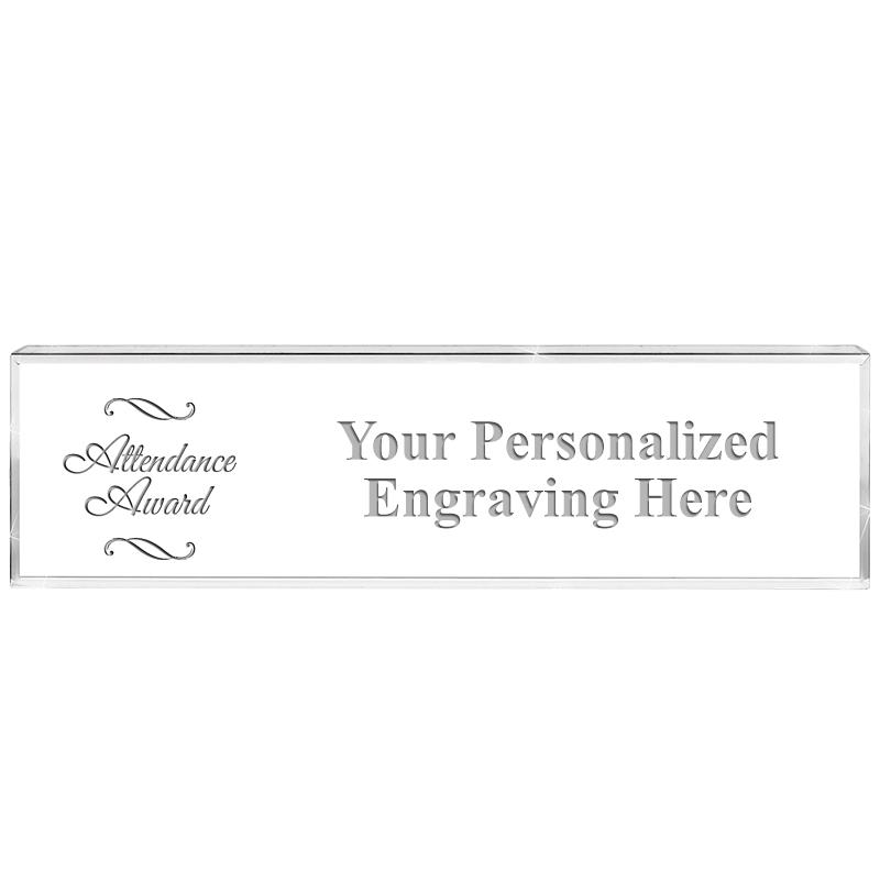 DESK NAMEPLATE CRYSTAL