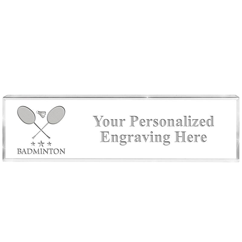 DESK NAMEPLATE CRYSTAL