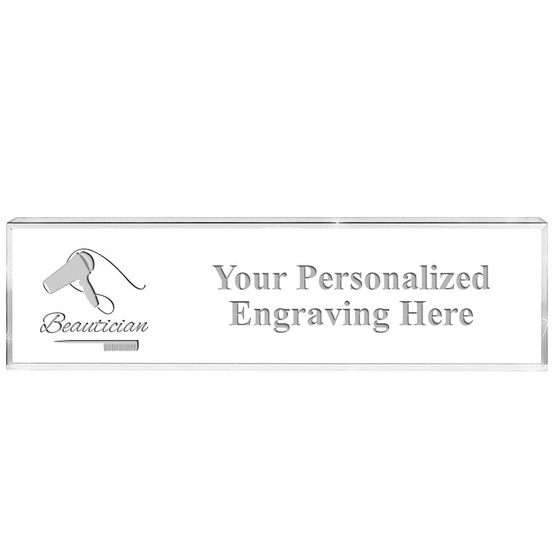 DESK NAMEPLATE CRYSTAL