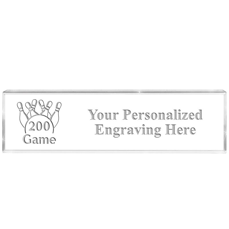 DESK NAMEPLATE CRYSTAL