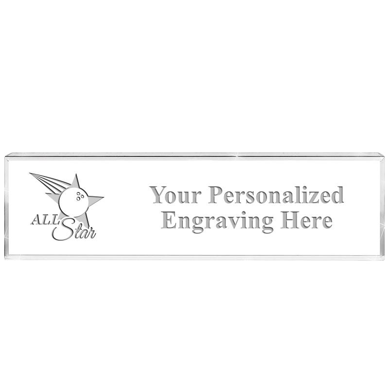 DESK NAMEPLATE CRYSTAL