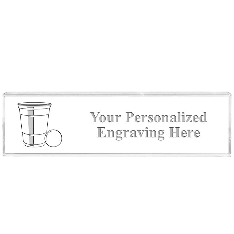 DESK NAMEPLATE CRYSTAL