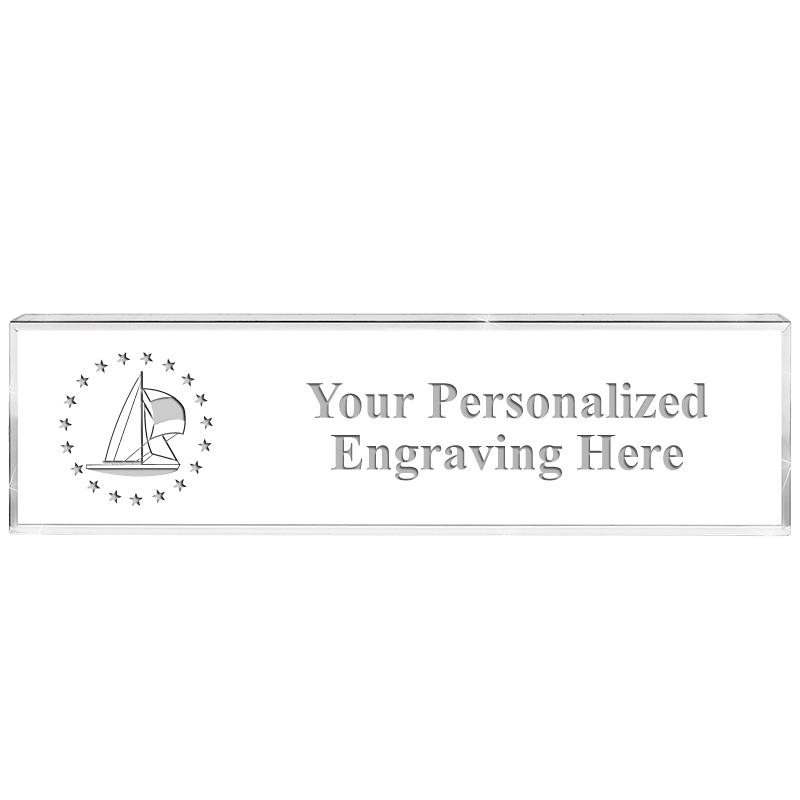DESK NAMEPLATE CRYSTAL