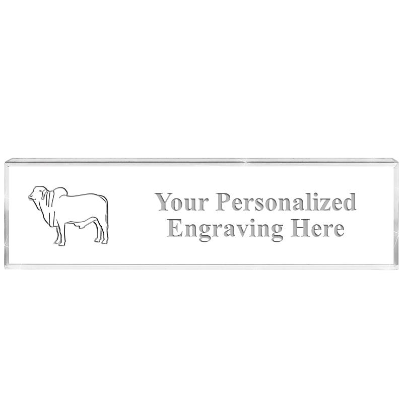 DESK NAMEPLATE CRYSTAL