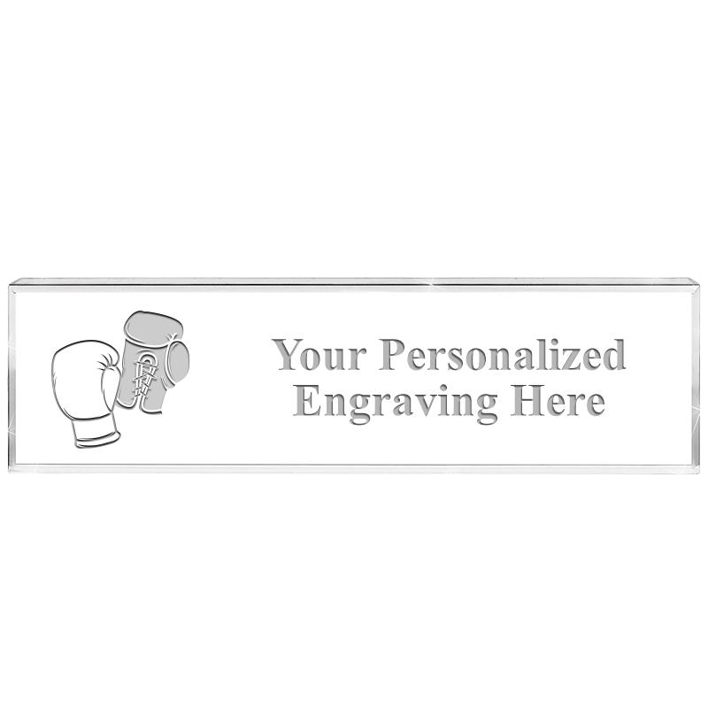 DESK NAMEPLATE CRYSTAL