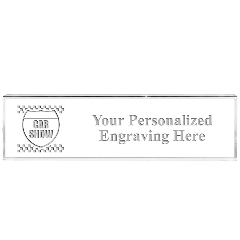 DESK NAMEPLATE CRYSTAL