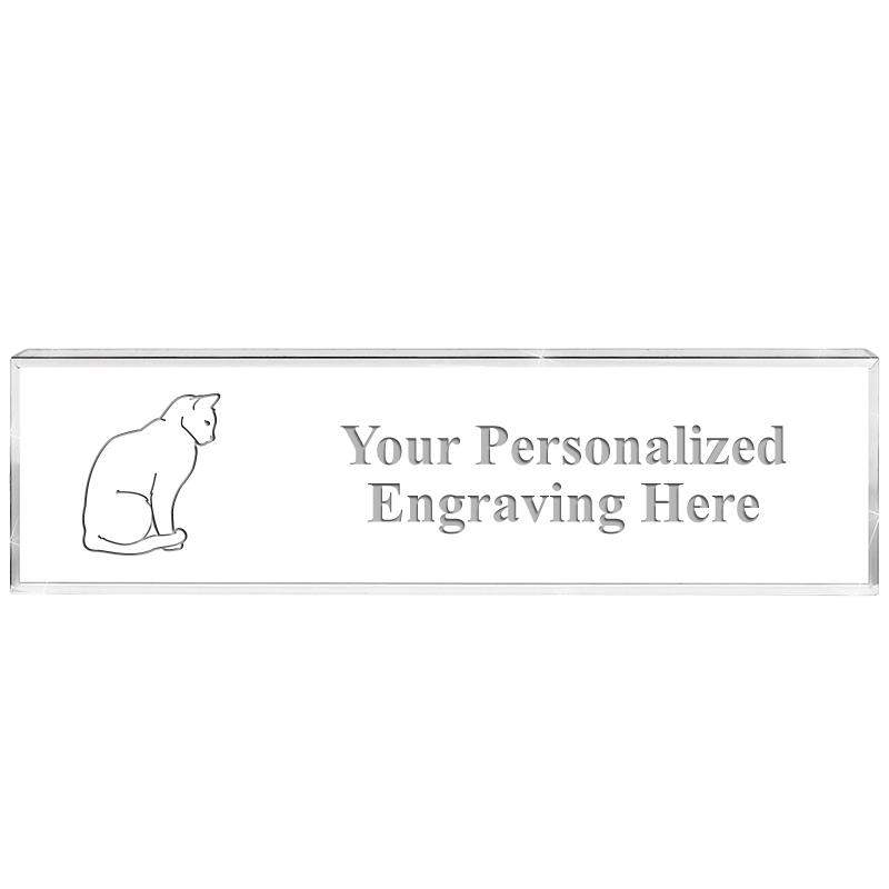 DESK NAMEPLATE CRYSTAL