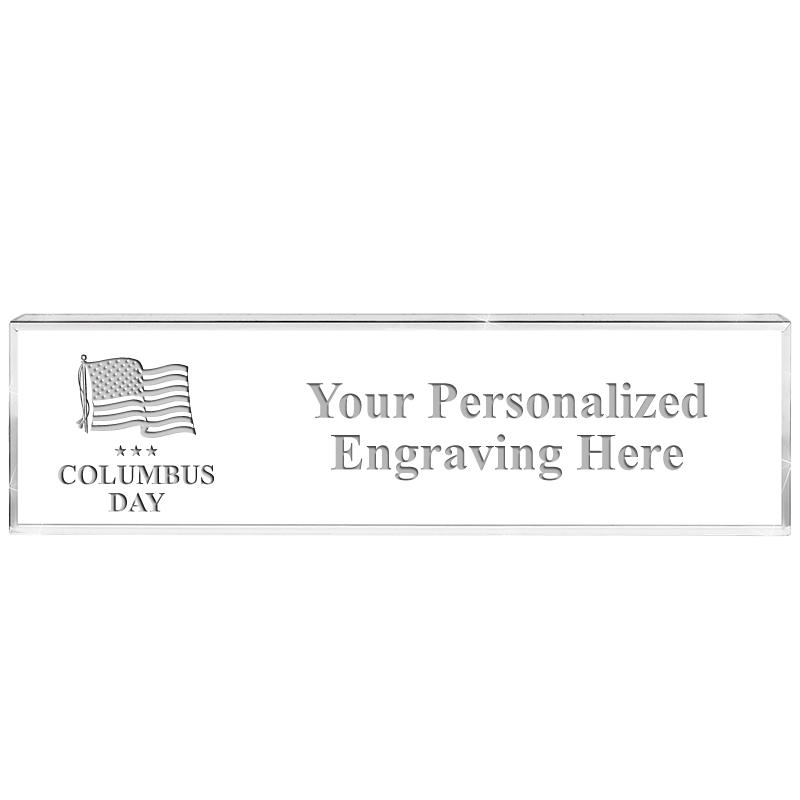 DESK NAMEPLATE CRYSTAL