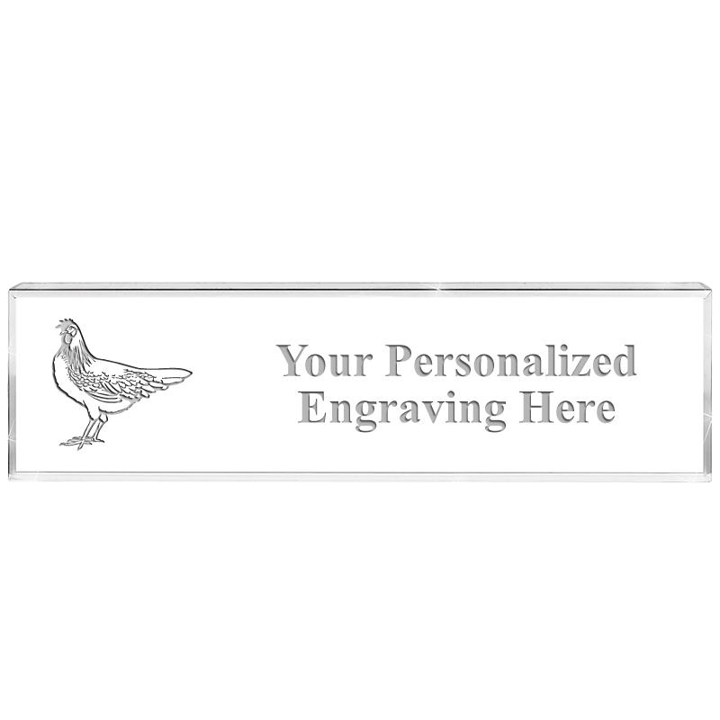 DESK NAMEPLATE CRYSTAL