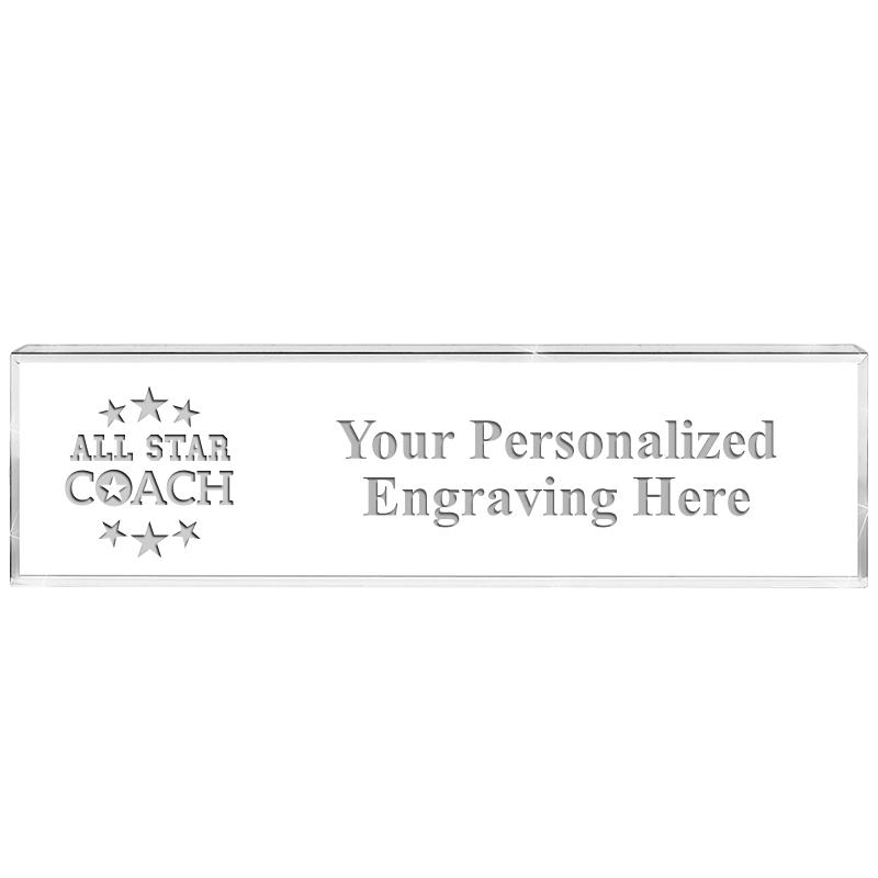 DESK NAMEPLATE CRYSTAL