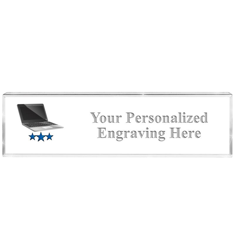 DESK NAMEPLATE CRYSTAL