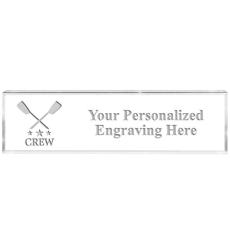 DESK NAMEPLATE CRYSTAL
