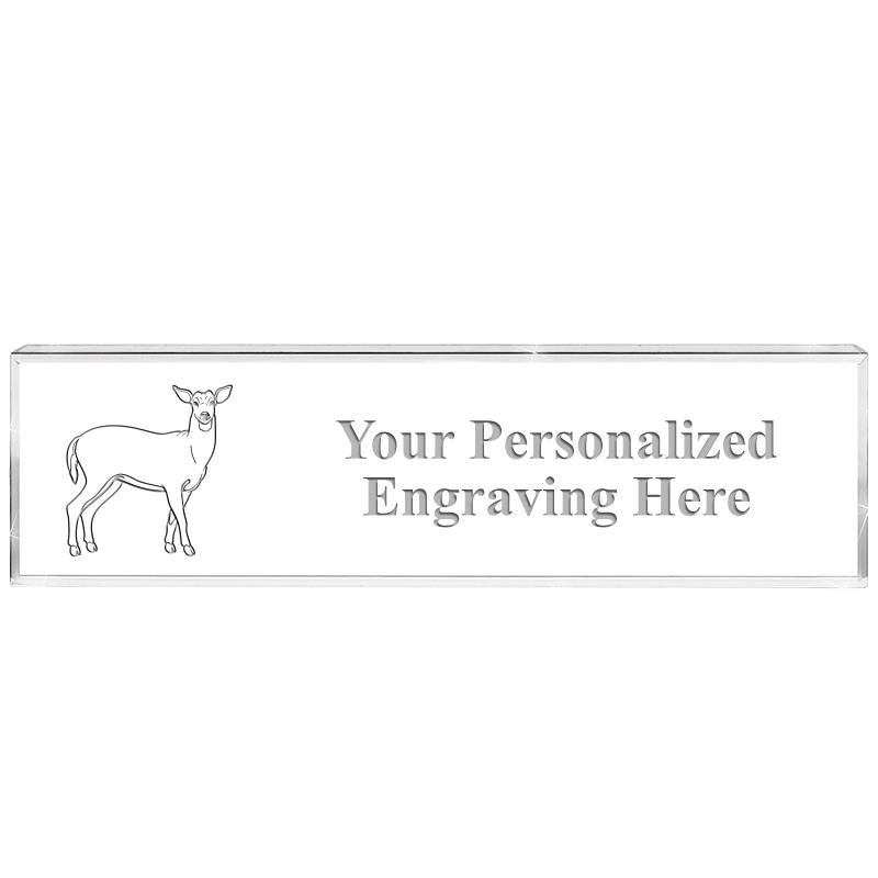 DESK NAMEPLATE CRYSTAL