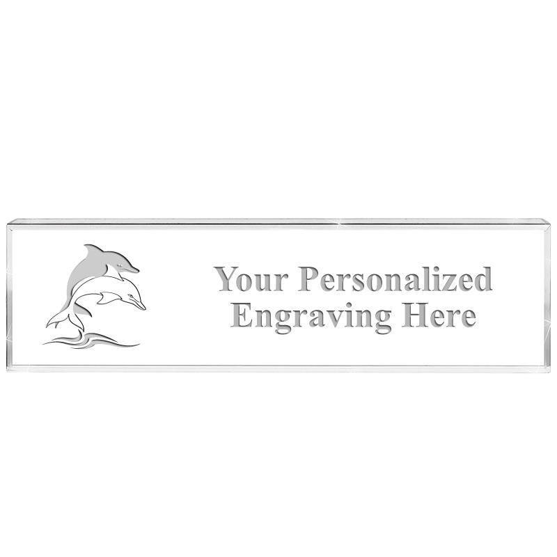 DESK NAMEPLATE CRYSTAL