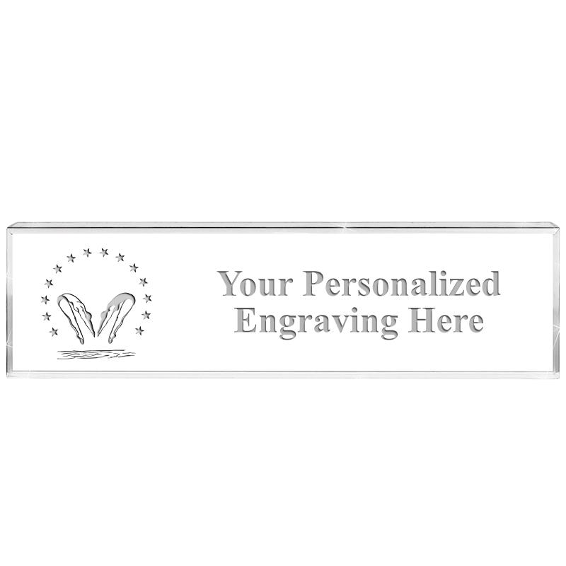DESK NAMEPLATE CRYSTAL