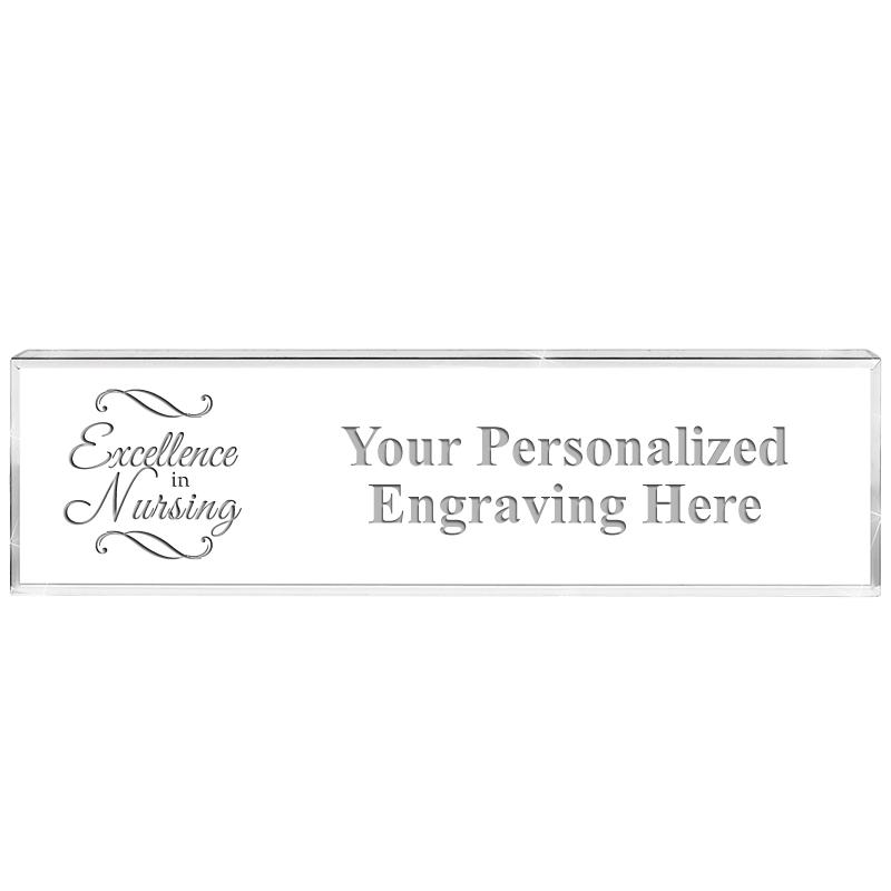 DESK NAMEPLATE CRYSTAL