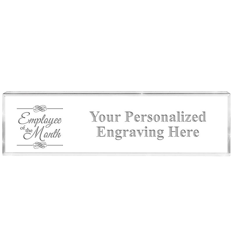 DESK NAMEPLATE CRYSTAL
