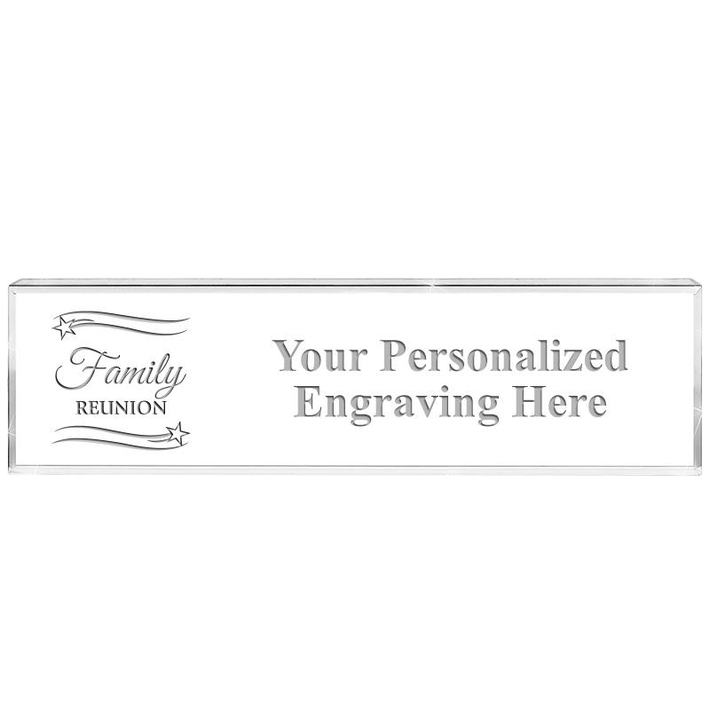 DESK NAMEPLATE CRYSTAL