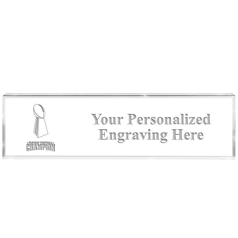 DESK NAMEPLATE CRYSTAL