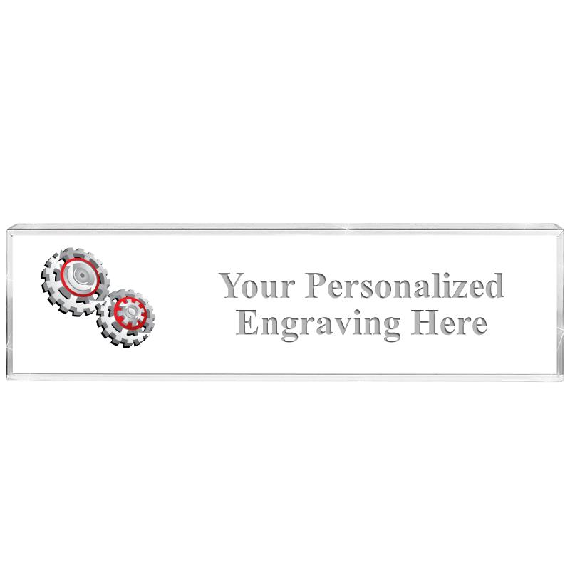 DESK NAMEPLATE CRYSTAL