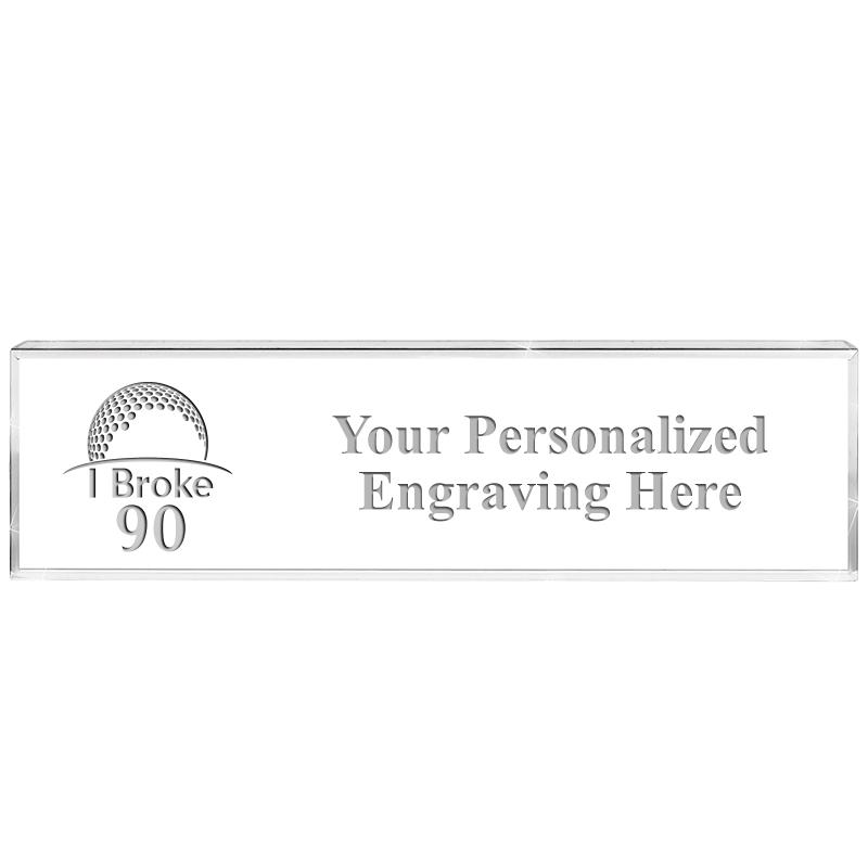 DESK NAMEPLATE CRYSTAL