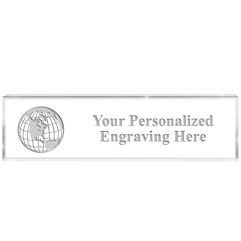 DESK NAMEPLATE CRYSTAL