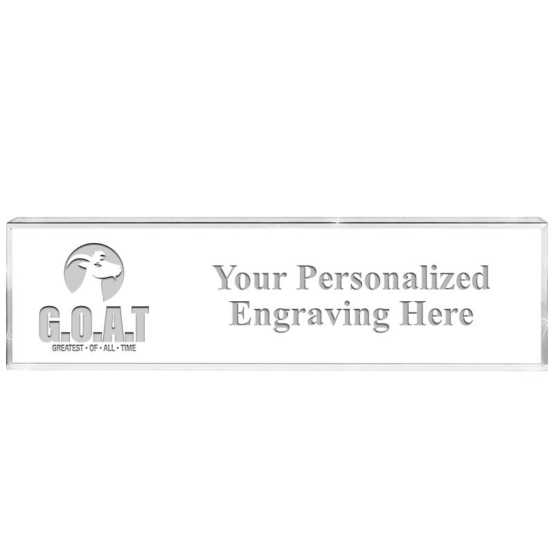 DESK NAMEPLATE CRYSTAL