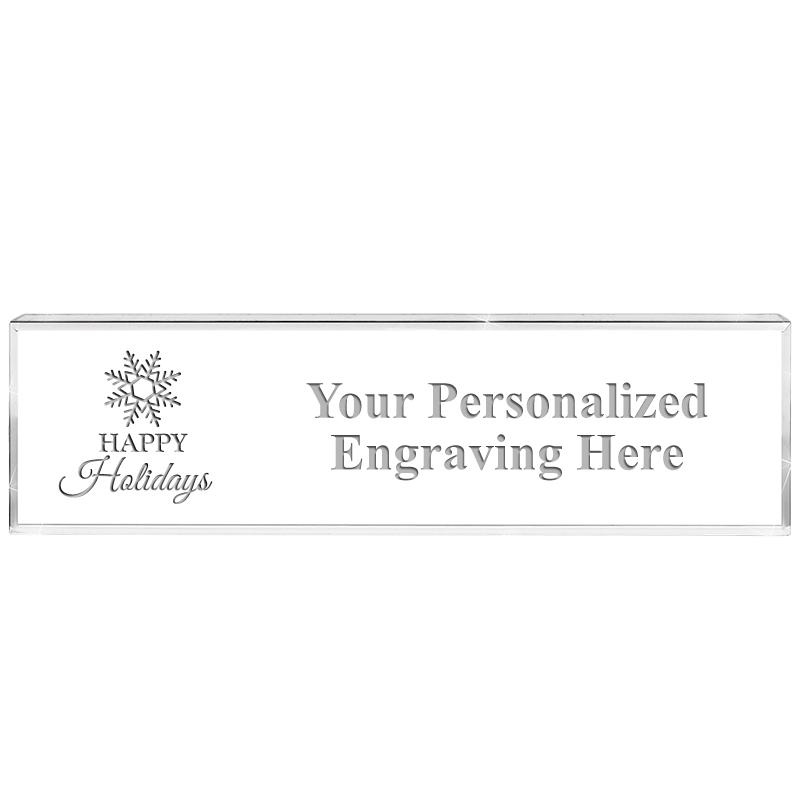 DESK NAMEPLATE CRYSTAL