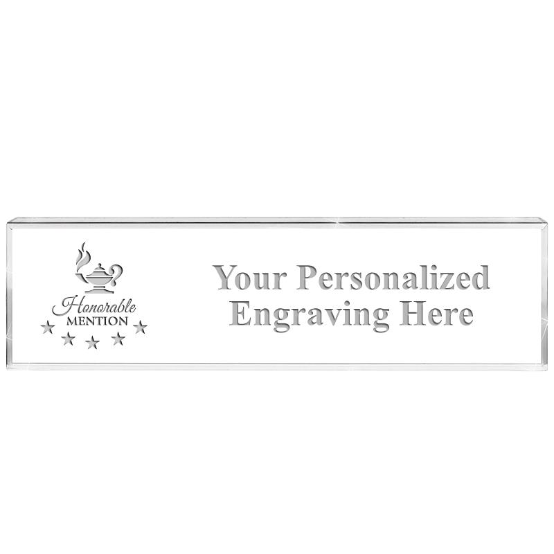 DESK NAMEPLATE CRYSTAL