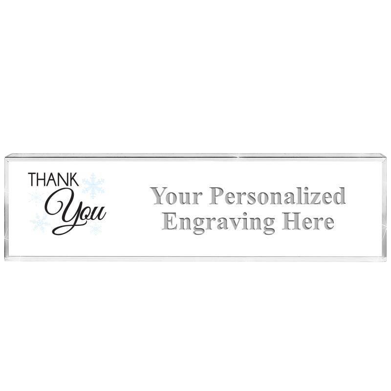 DESK NAMEPLATE CRYSTAL