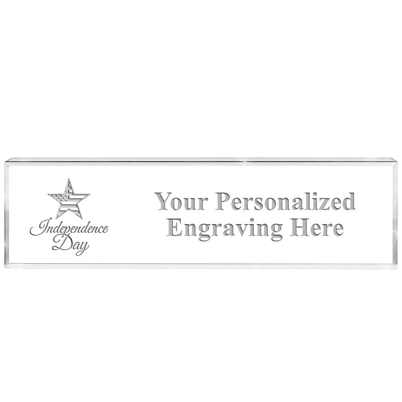 DESK NAMEPLATE CRYSTAL