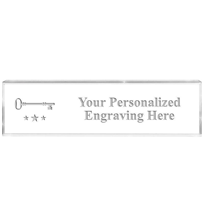 DESK NAMEPLATE CRYSTAL