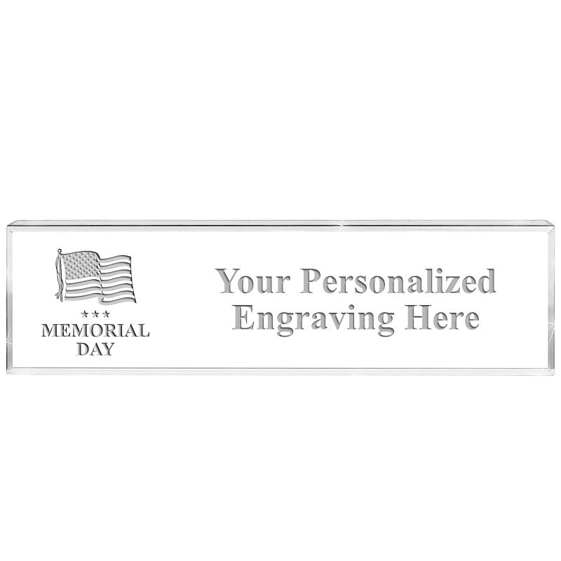 DESK NAMEPLATE CRYSTAL